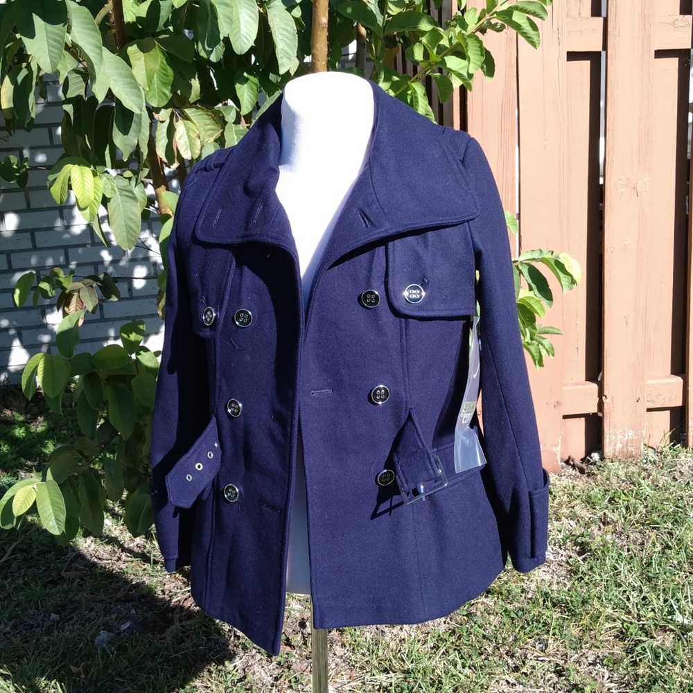 Green Envy coat Navy blue New size small